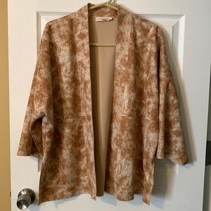 Micro Suede Cardigan Jacket, L